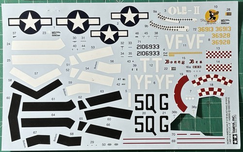 Tamiya 61042 decals p 51b - tamiya,