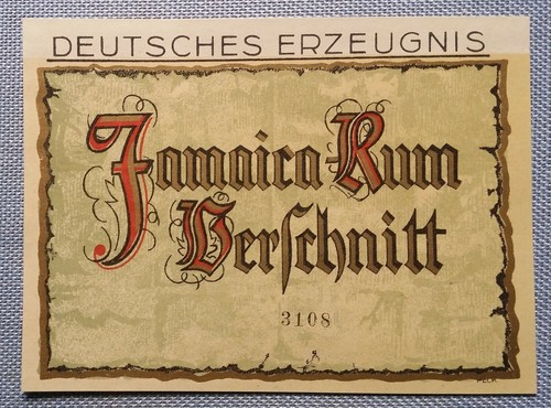 Old rum label pattern - label,