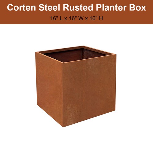 16x16x16 inch corten steel - 16x16x16,