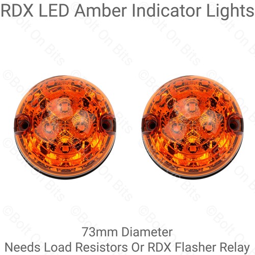 Rdx led 73mm amber - led,