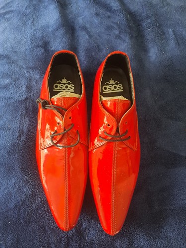 Mens glossy red patent - mens,