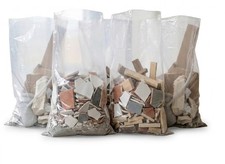 Clear Rubble Sacks Heavy Duty