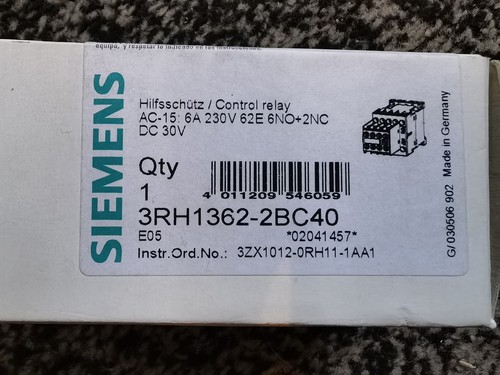 Seimens 3rh1362 2bc40 - seimens, 3rh1362-2bc40
