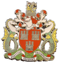Newcastle upon Tyne City Large Pin Badge Coat of Arms - EXCLUSIVE
