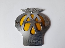 AA  type 1C  badge. car badge. AA badge. RAC badge.