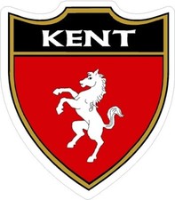 3 x KENT Shield Flag Stickers