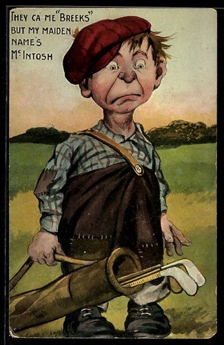 Man with golf clubs the - with,