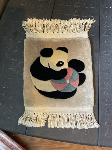 Vintage oriental panda rug - vintage,