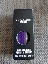 MAC Nail Polish MIDNIGHT STRATA Purple Blue Metal Shimmer Holiday Chic BNIB FAB!