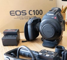 Canon EOS C100 Mark I Camcorder with Dual Pixel AF upgrade, Boxed & 2 Batteries