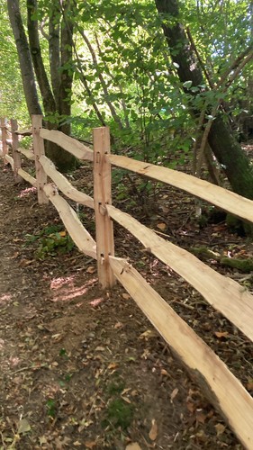 Post and rail fencing - and,