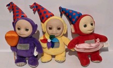 3 x Talking Party Teletubbies Soft Toys Party  Bundle All Working.