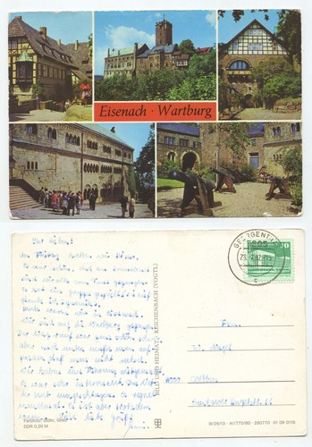 23344-Eisenach-Wartburg-postca