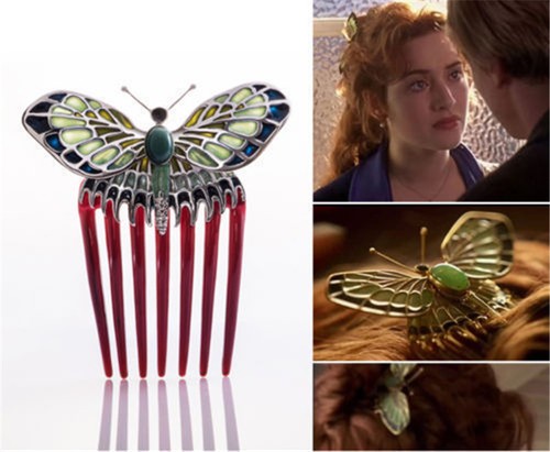 Titanic rose butterfly comb - titanic,