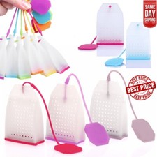 Tea Infuser Silicone Plastic Infuser Tea Bags Filter Diffuser Strainer Reusable 