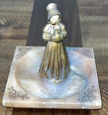 Art Deco Bronze Girl Figure on