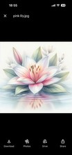 PINK LILY CROSS STITCH PATTERN