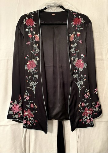 Free people black satin - free,