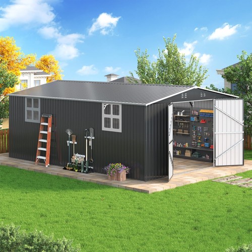 12x16ft outdoor metal storage - outdoor,