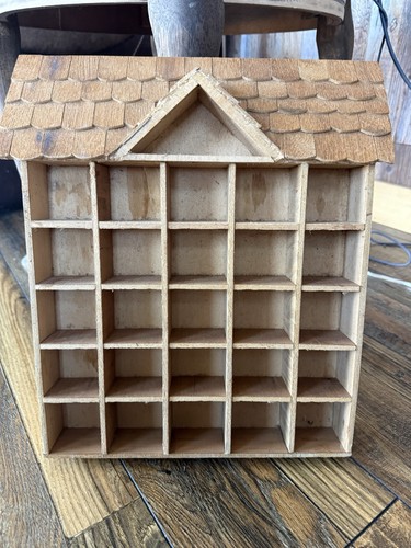 Vintage wood thimble display - vintage,