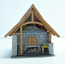OO 00 HO gauge small weathered forge / village bread oven Faller