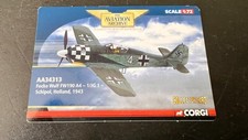 CORGI AA34313 - FOCKE WULF FW190, COLLECTOR CARD ONLY, NO AIRCRAFT