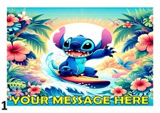 STITCH  DESIGN A4 CAKE TOPPER