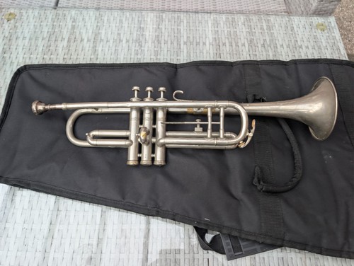French antique trumpet - french, by
