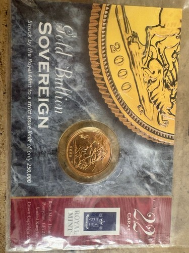 2000 royal mint sovereign coin - mint,