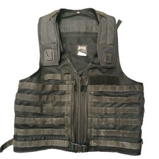 Arktis Molle Tactical Utility Vest Black Police Adjustable Klickfast Airsoft