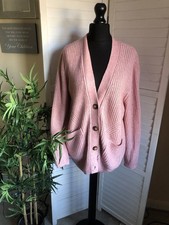 Marks And Spencer Size 14 Pink Cardigan 