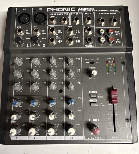 Phonic am220 mic line - 2, mic/line