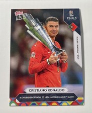 Cristiano Ronaldo 2025 Topps NOW #007 Portugal UEFA Nations League Trophy
