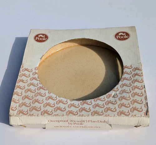Vintage poole pottery flan - vintage,