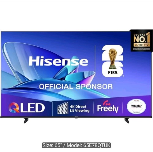 Hisense 65e78qtuk qled - 65",
