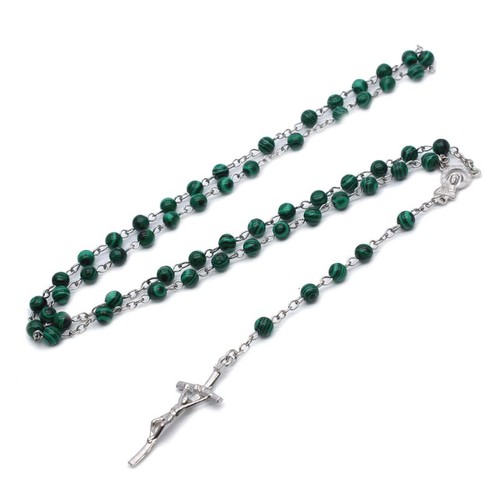 Malachite for cross pendant - for,