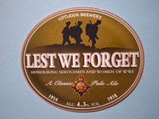 COTLEIGH brewery LEST WE