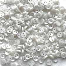 300 5mm Doll Buttons Pearl White in Colour Craft  Sewing Including Tiny Buttons