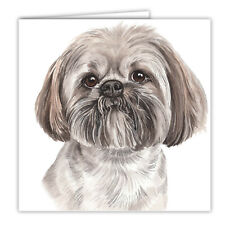 LHASA APSO greetings card dog