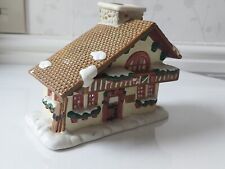 Party Lite Olde World christmas Village Edelweiss House Tealight Candle Holder