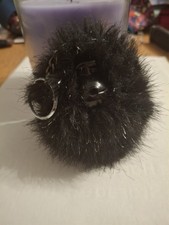 Kipling Black/silver Sparkly Monkey Keyring,great Size Called WOLFFIE