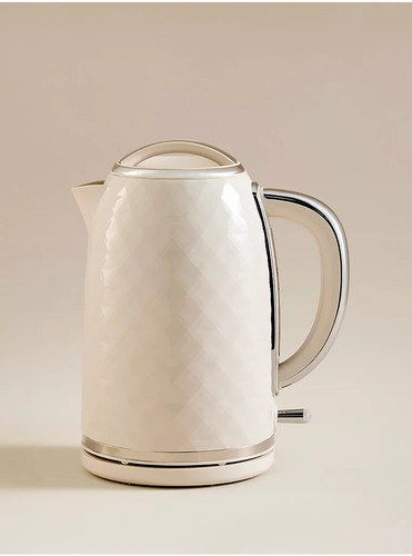 Cream textured kettle - cream,