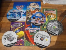 Sony PlayStation 2 Game Bundle Harry Potter Penny Racers Happy Feet Army Men