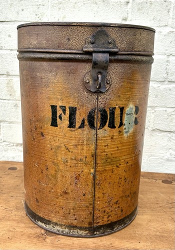 Victorian toleware flour bin