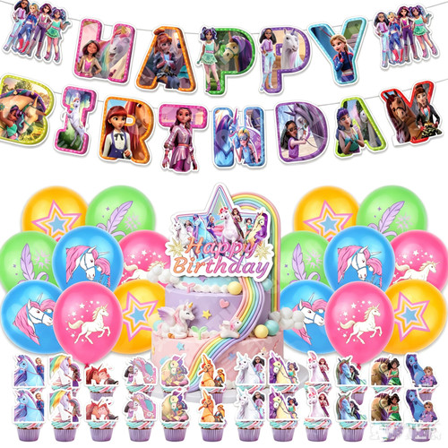 Unicorn academy birthday party - unicorn,
