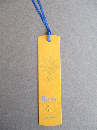 Bookmark lancome poeme - poeme, perfume
