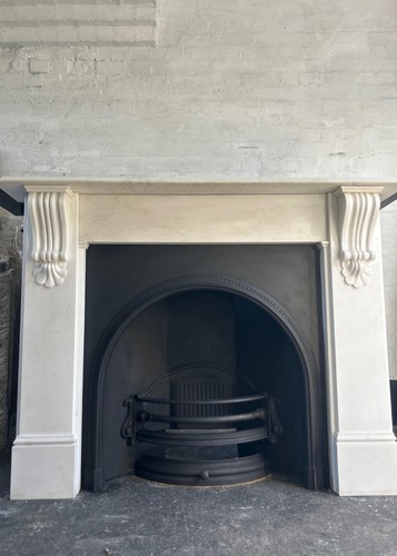 Marble fire surround for cast - fire,