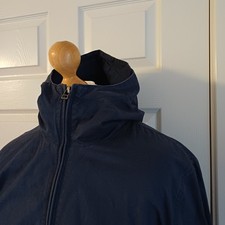Pretty Green Very Rare Navy Blue Hooded Jacket Size 4/Medium 44" 100% Genuine