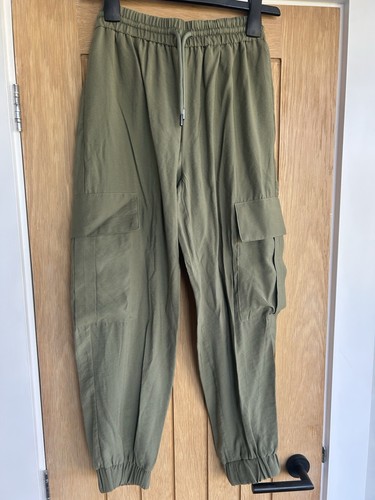 Zara khaki joggers rrp - khaki, xs