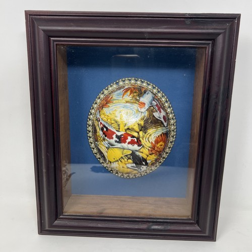Vintage framed ostrich egg - framed,